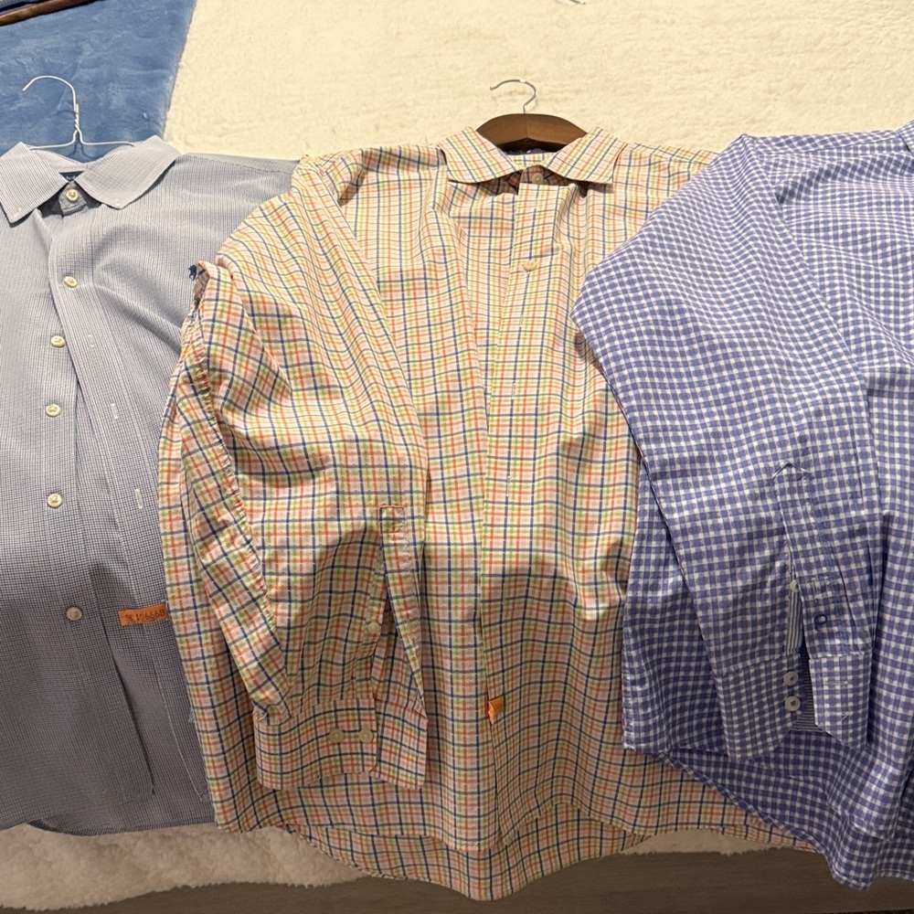 Men's Multi-Color Checkered Shirt set
